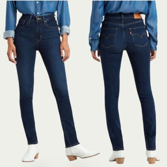 LEVI'S Premium 721 High-Rise Skinny Jeans Sz 27 Bogota Feels - Picture 1 of 8